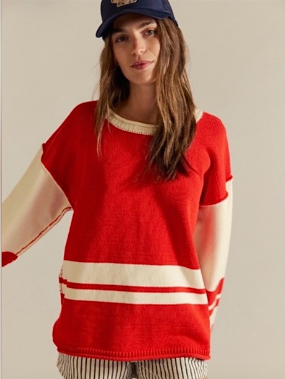 NWT Free People We The Free  Ella
Colourblock Sweater Size S